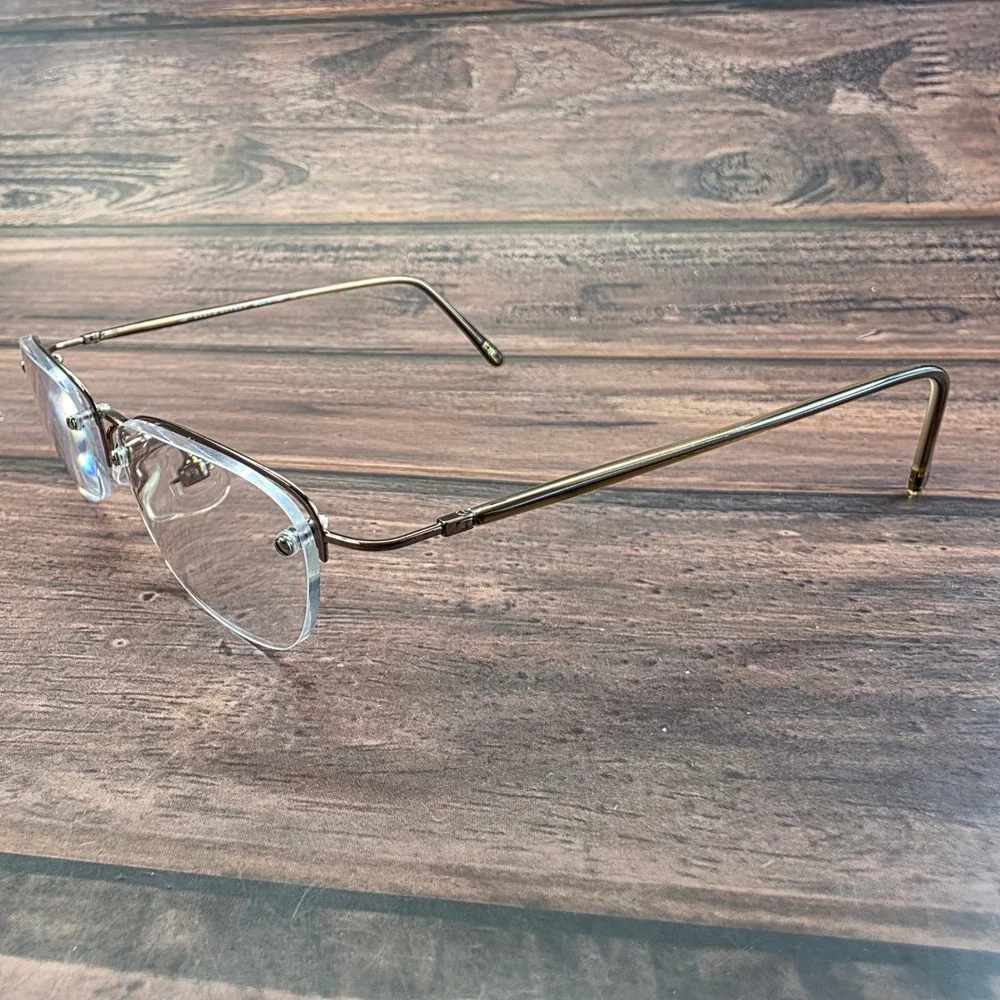 Ralph Lauren RL 1345 Bronze Rimless Bottom Oval Eyeglasses Frames 49-15-130